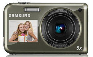 Câmera com visor na parte da frente, a Samsung PL 120 (Foto: Divulgação)