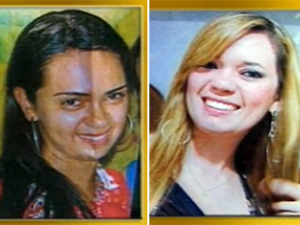 Vítimas são a recepcionista Michele e a professora Isabela (Foto: Reprodução/TV Paraíba)