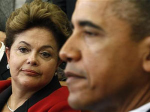 Dilma e Obama durante encontro na Casa Branca (Foto: Reuters)