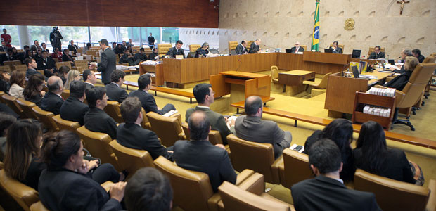 Plenário do STF durante julgamento do aborto de feto sem cérebro (Foto: Nelson Jr. / STF)
