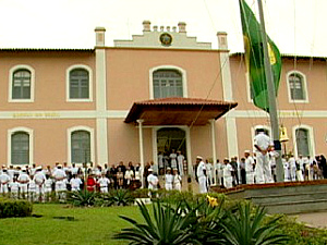 Sede do Comando do 9º Distrito Naval, em Manaus (Foto: Reprodução/TVAM)