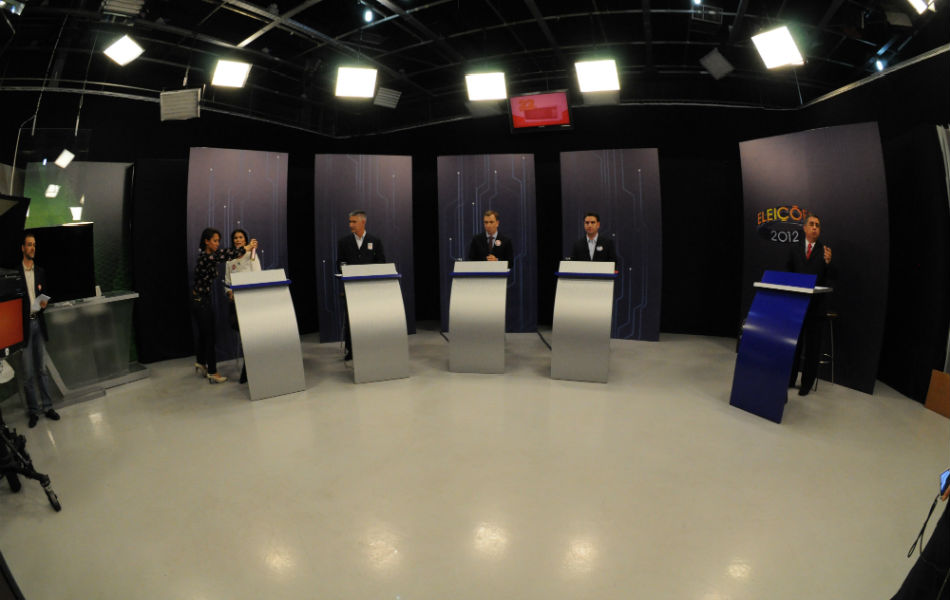 Bastidores do debate à Prefeitura de Florianópolis na RBS TV