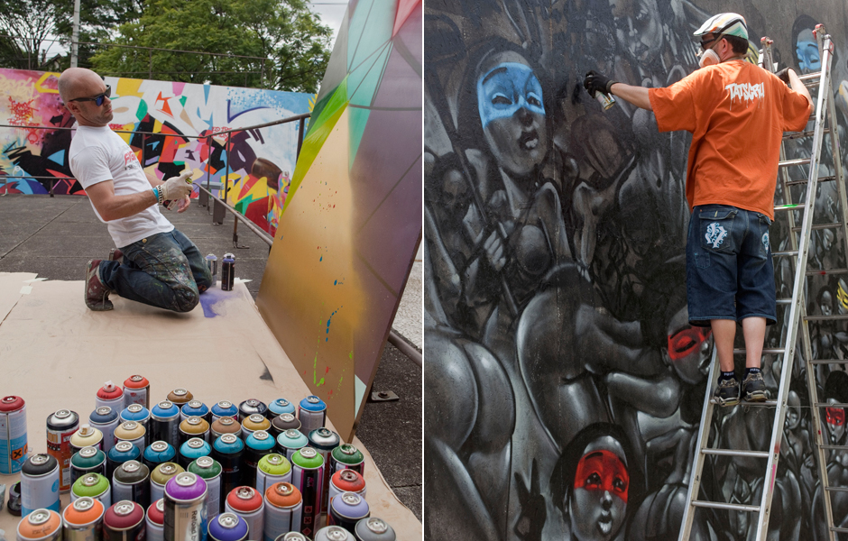 Mais de 50 artistas participam da Bienal Internacional Graffiti Fine Art em São Paulo. Os grafiteiros expõem suas obras a partir desta terça no Museu Brasileiro de Escultura (MuBE).