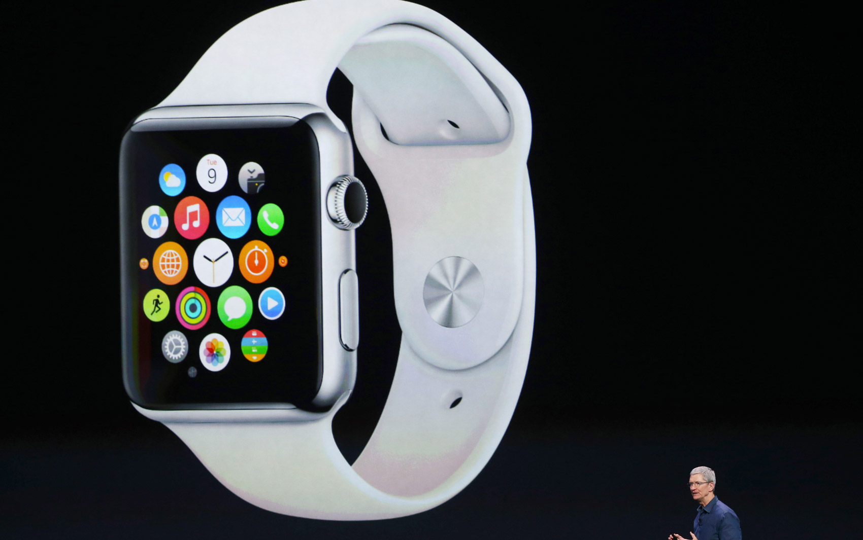 Tim Cook, CEO da Apple, anuncia o Apple Watch