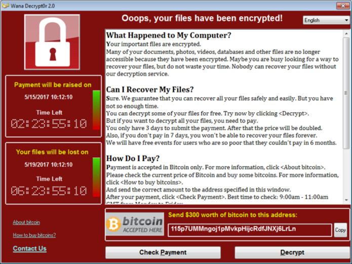 virusi ransomware)