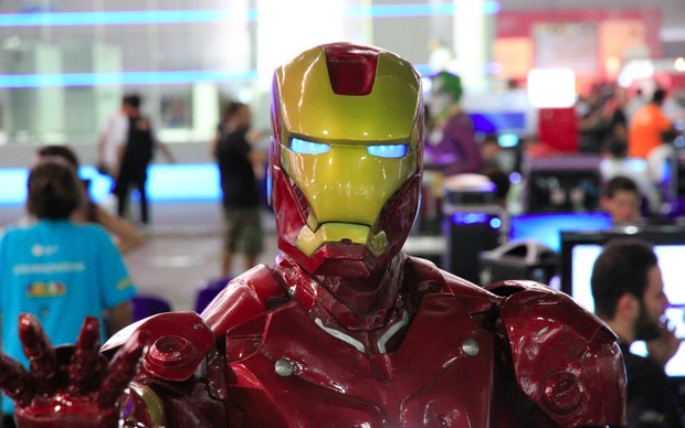 Homem de Ferro na Campus Party (Foto: Rodrigo Bastos/TechTudo)