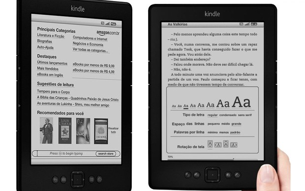 Amazon &#8211; Rumores sobre o lançamento do Kindle em português no Brasil