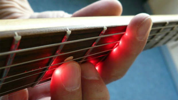 Laser em guitarra ajuda a reconhecer tons (Foto: Divulgação)