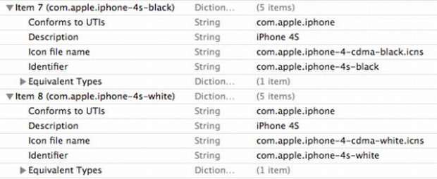 Descritivo aponta uma versão preta e outra branca do iPhone 4S (Foto: Reprodução)