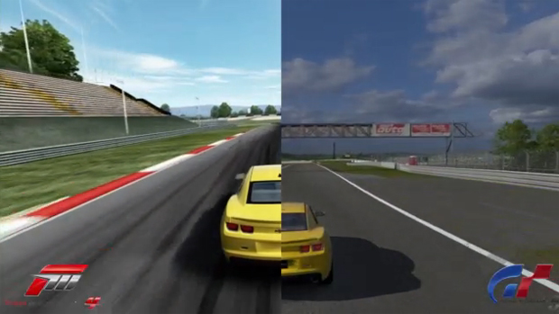 Comparação Forza 4 e Gran Turismo 5 (Foto: Reprodução)