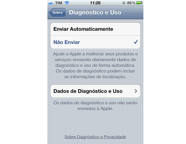 Diagnóstico e Uso do iPhone (Foto: Reprodução)