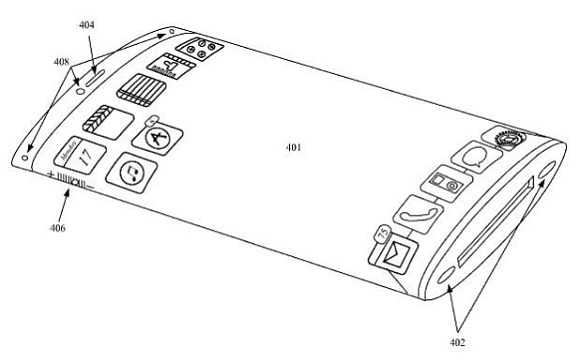 Projeto do próximo iPhone: imagens vazaram de processo de aprovação de patente (Foto: Reprodução/GSMarena)