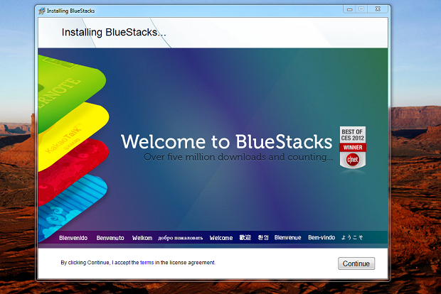 Inicie a instalação do BlueStacks (Foto: Reprodução/Thiago Bittencourt)