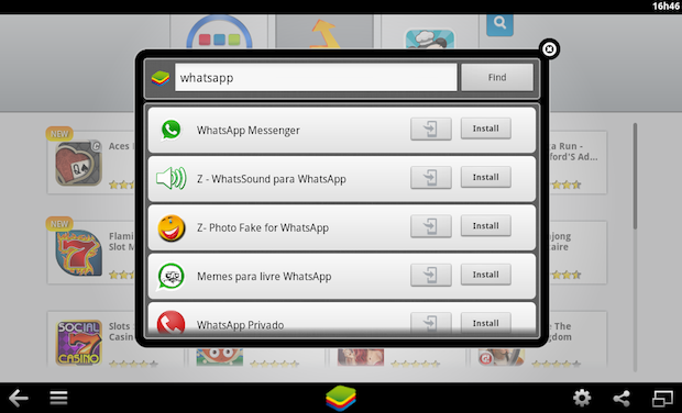 Whatsapp para pc - Escolha Whatsapp e clique em Send