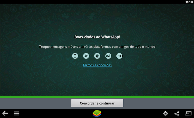 WhatsApp rodando no computador (Foto: Reprodução/Helito Bijora)