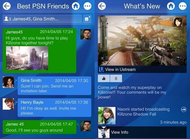 PlayStation App dá acesso a lista de amigos e streamings (Foto: Divulgação)