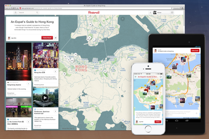 Pinterest atualiza rede social com nova ferramenta para marcar localização dos pins (Foto: Reprodução/Mashable)