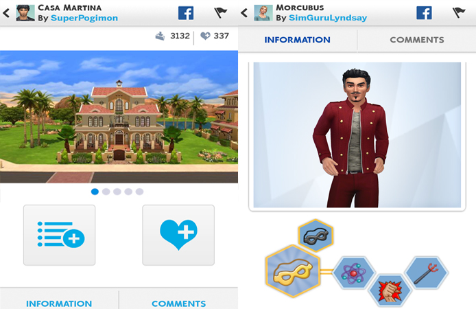 The Sims 4 Gallery permite ver criações de outros jogadores ao redor do mundo (Foto: Divulgação)