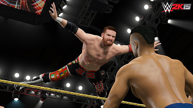 Sami Zayn voando nos ringues da WWE (Foto: Divulgação)