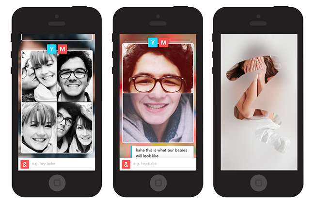 O app You&Me traz o recurso de Halfisies”, que permite tirar as famosas selfies de casais mesmo distantes no momento (Foto: Divulgação/ You&Me)
