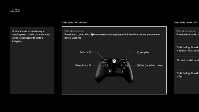 Use os gatilhos para aumentar o zoom no Xbox One (Foto: Reprodução/Murilo Molina)