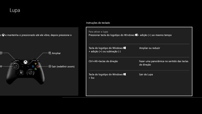 Também dá para controlar o app com um teclado no Xbox One (Foto: Reprodução/Murilo Molina)
