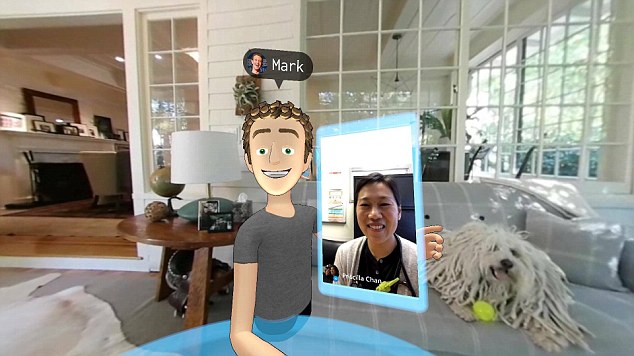 Mark Zuckerberg revela o emoji virtual no Facebook (Foto: Reprodução/MailOnline)